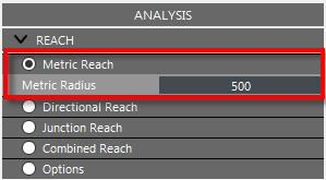 Metric Reach parameters