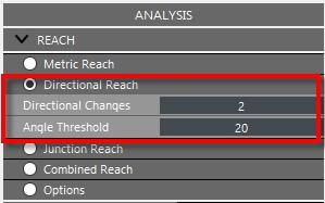 Directional Reach parameters