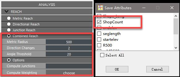 Weighted Reach parameters