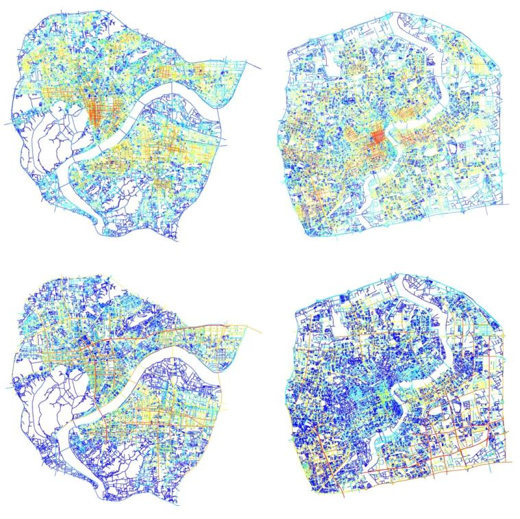 Hangzhou and Shanghai directional reach comparison